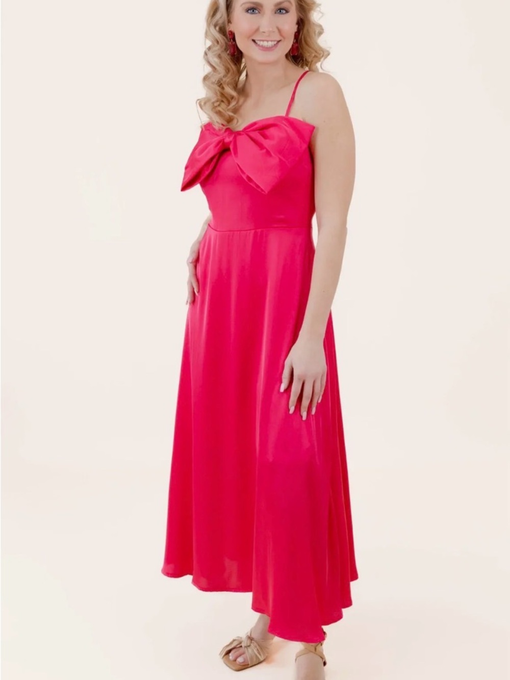 Hot Pink Bow Dress